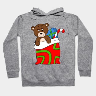 TEDDY Bear Santa Bag Hoodie